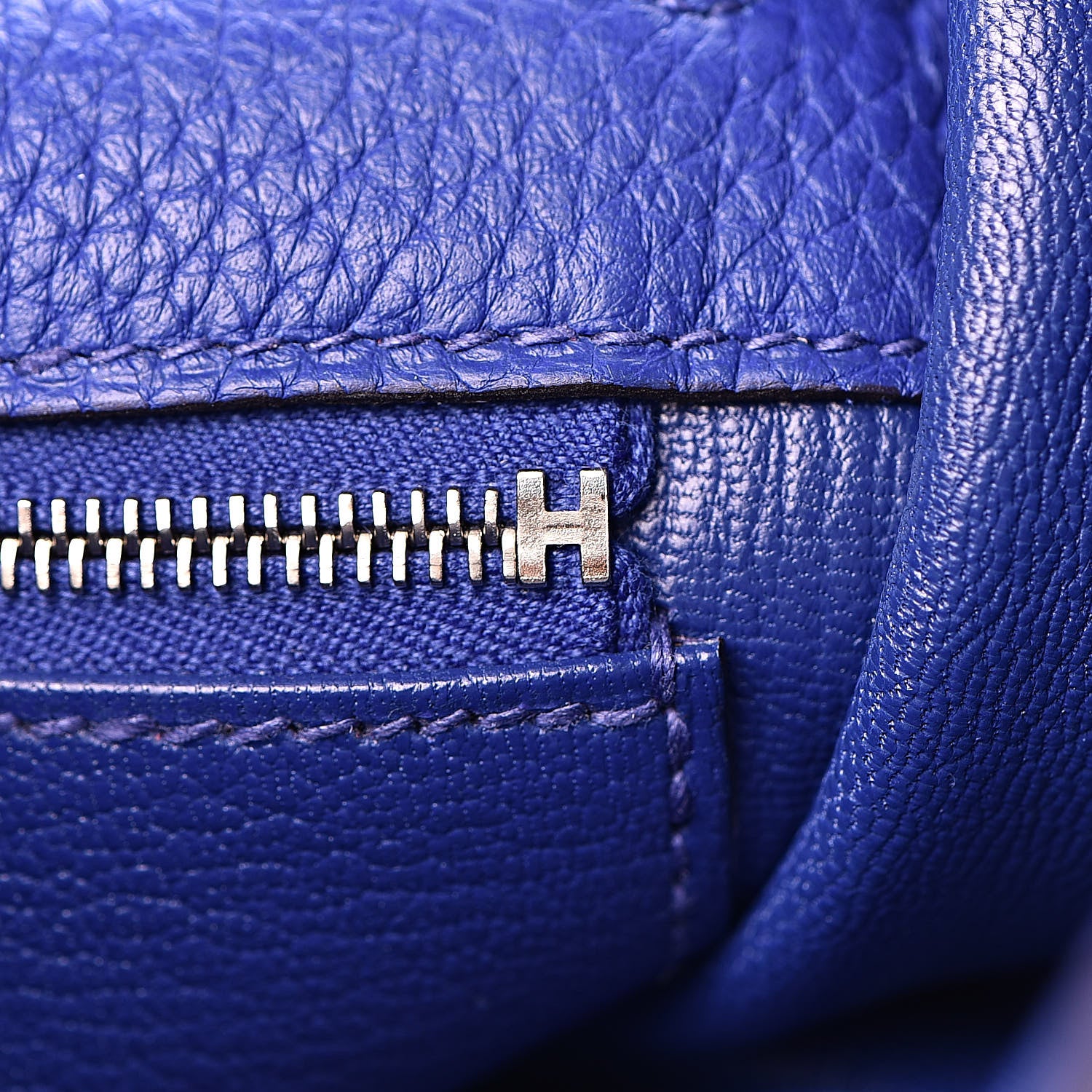 Hermes Togo Kelly Retourne 32 Bleu Electrique 14 of 37