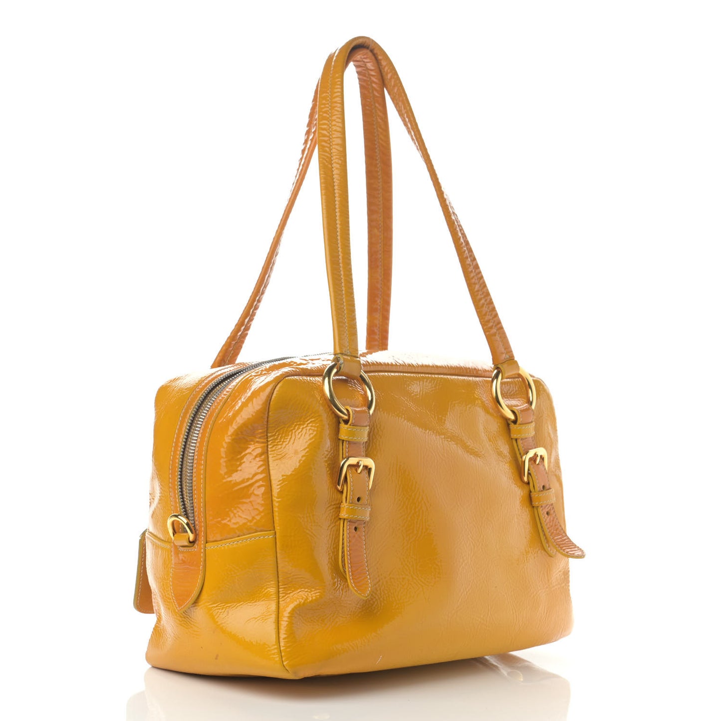 Vernice Naplak Shoulder Bag Giallo