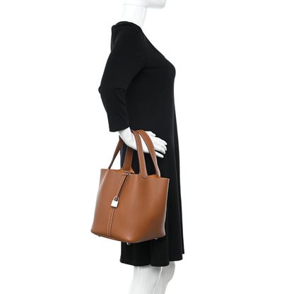 Hermes Taurillon Clemence Picotin Lock 22 MM Gold 2 of 11