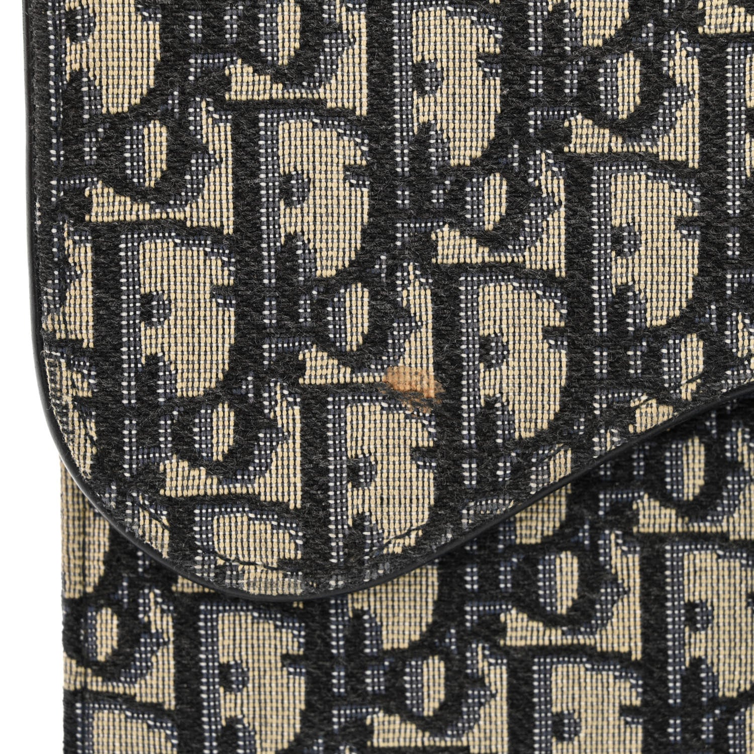 Christian Dior Oblique Saddle Chain Pouch Blue 14 of 17