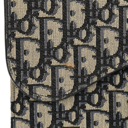 Christian Dior Oblique Saddle Chain Pouch Blue 14 of 17