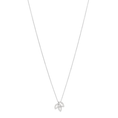 Harry Winston Platinum Diamond Small Lily Cluster Pendant Necklace 1 of 6