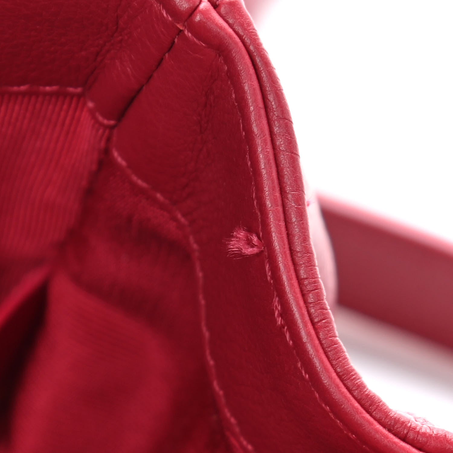 Chanel Caviar Quilted Mini Studded Flap Red 12 of 12