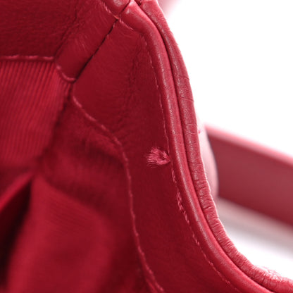 Chanel Caviar Quilted Mini Studded Flap Red 12 of 12