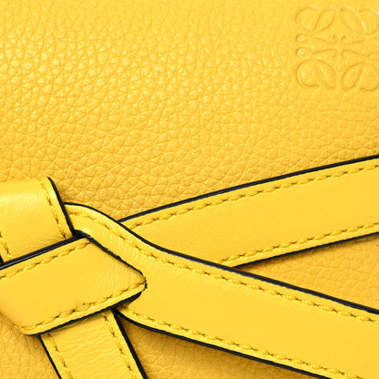 Loewe Grained Calfskin Mini Gate Crossbody Bag Yellow 8 of 15