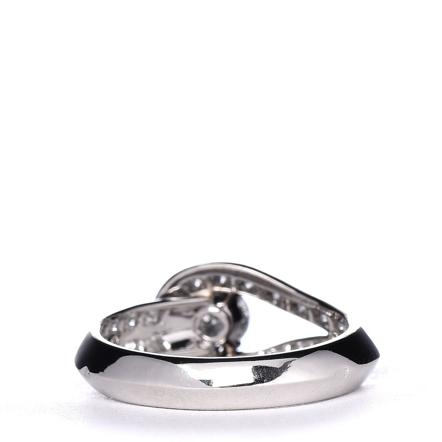Platinum Diamond .30ct Couture Solitaire Ring 50/5.25