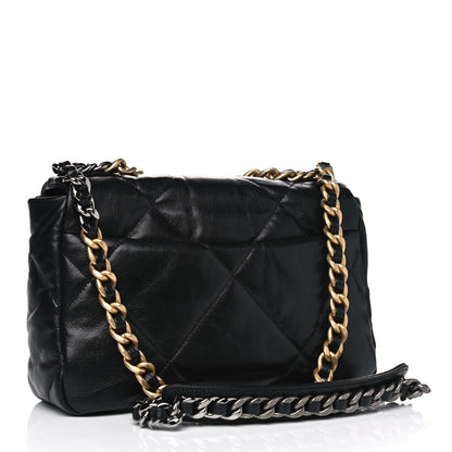 Chanel Goatskin Quilted Medium Chanel 19 Flap Black 2 of 6