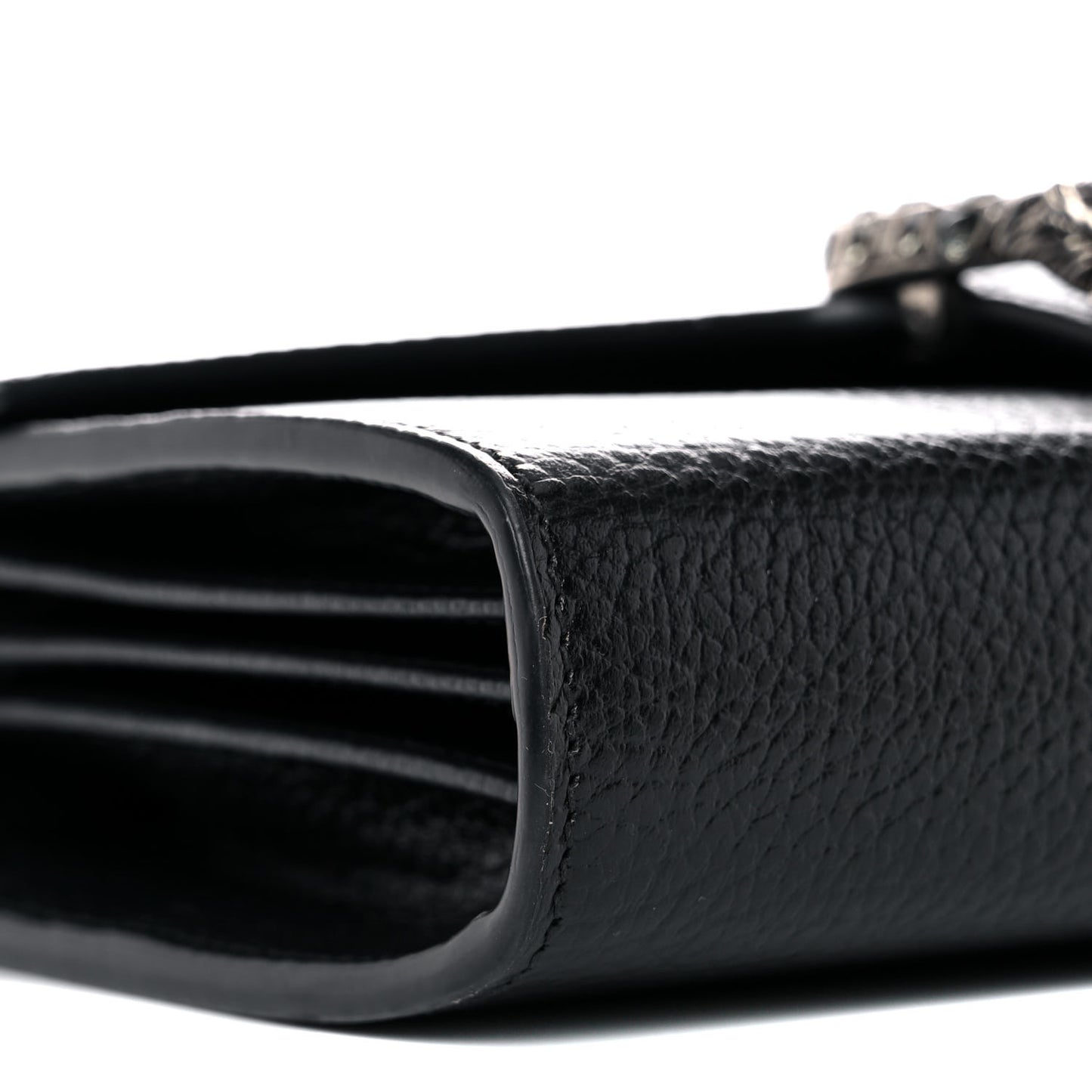 Calfskin Mini Dionysus Chain Wallet Black