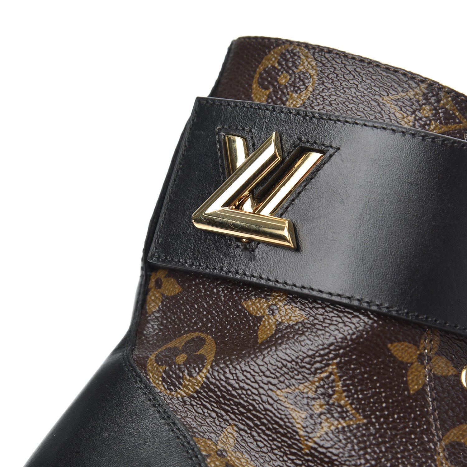 Louis Vuitton Monogram Calfskin Wonderland Flat Ranger Boots 36 Black 13 of 22