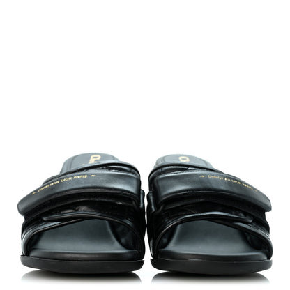 Christian Dior Calfskin Cannage Quilted Dio(r)evolution 80mm Slide Sandals 39 Black 3 of 9