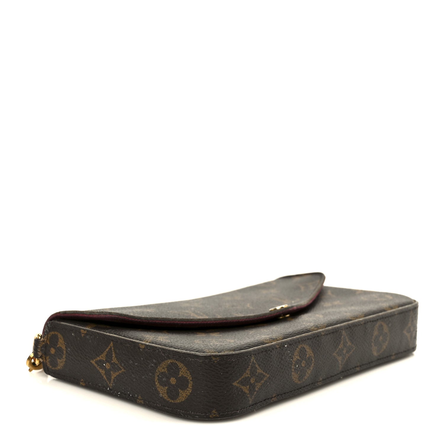 Louis Vuitton Monogram Pochette Felicie Chain Wallet Fuchsia 5 of 14