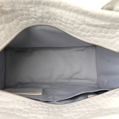 Marc Jacobs Croc Embossed Medium The Tote Bag Ivory 5 of 10