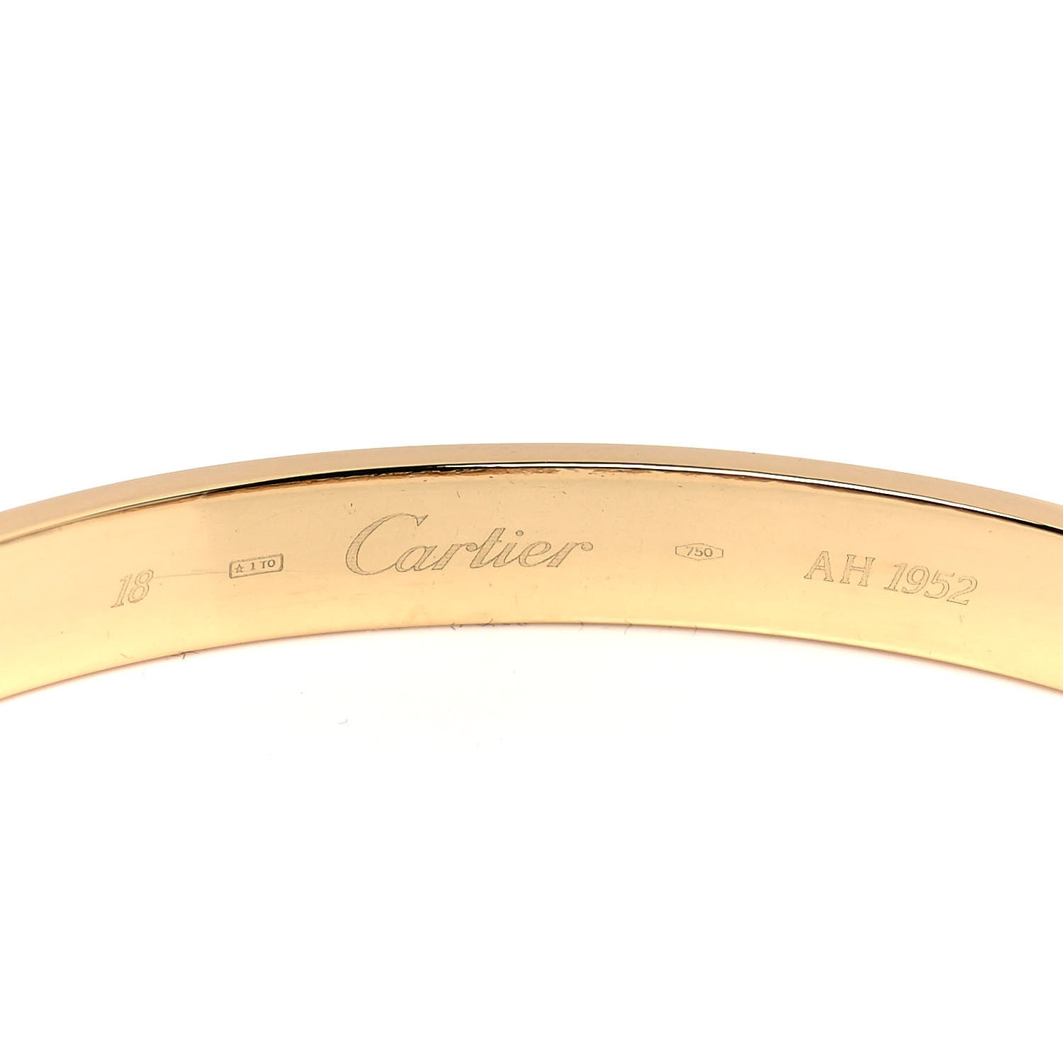 Cartier 18K Yellow Gold LOVE Bracelet 18 4 of 5