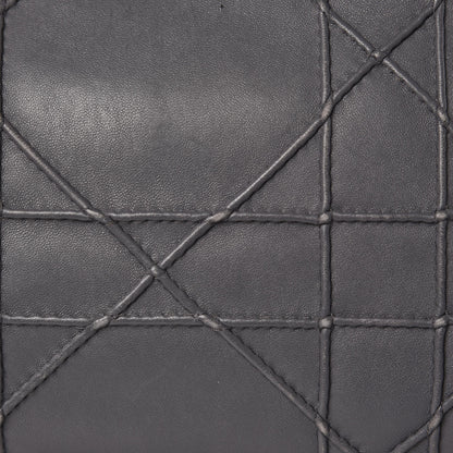 Christian Dior Lambskin Cannage Granville Polochon Grey 19 of 20