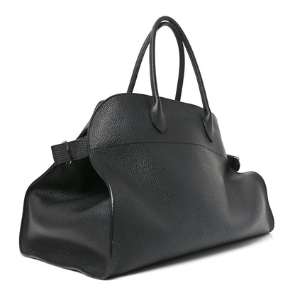 The Row Grained Calfskin Soft Margaux 17 Black 3 of 9