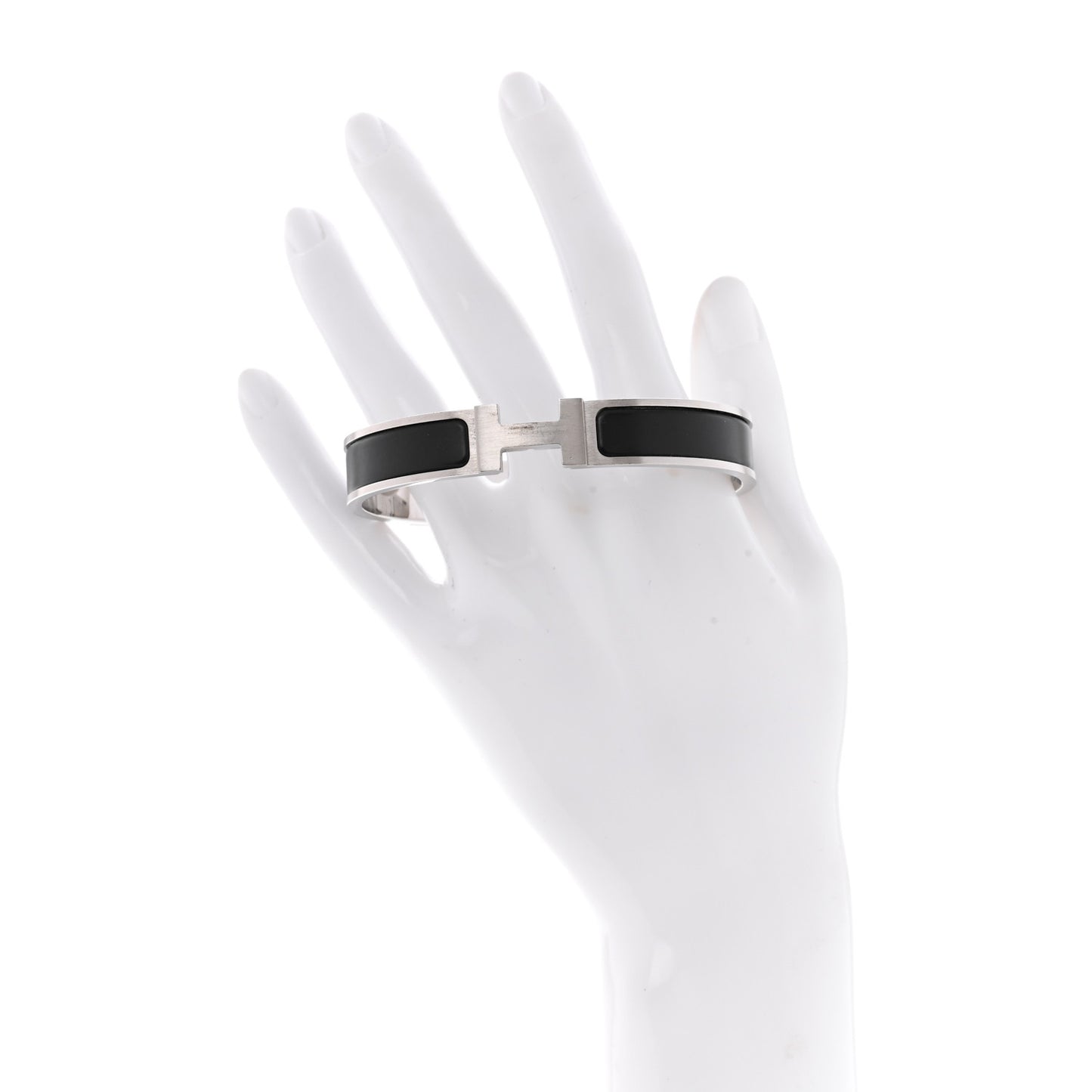 Matte Enamel Narrow Clic Clac HH Bracelet T6 Black