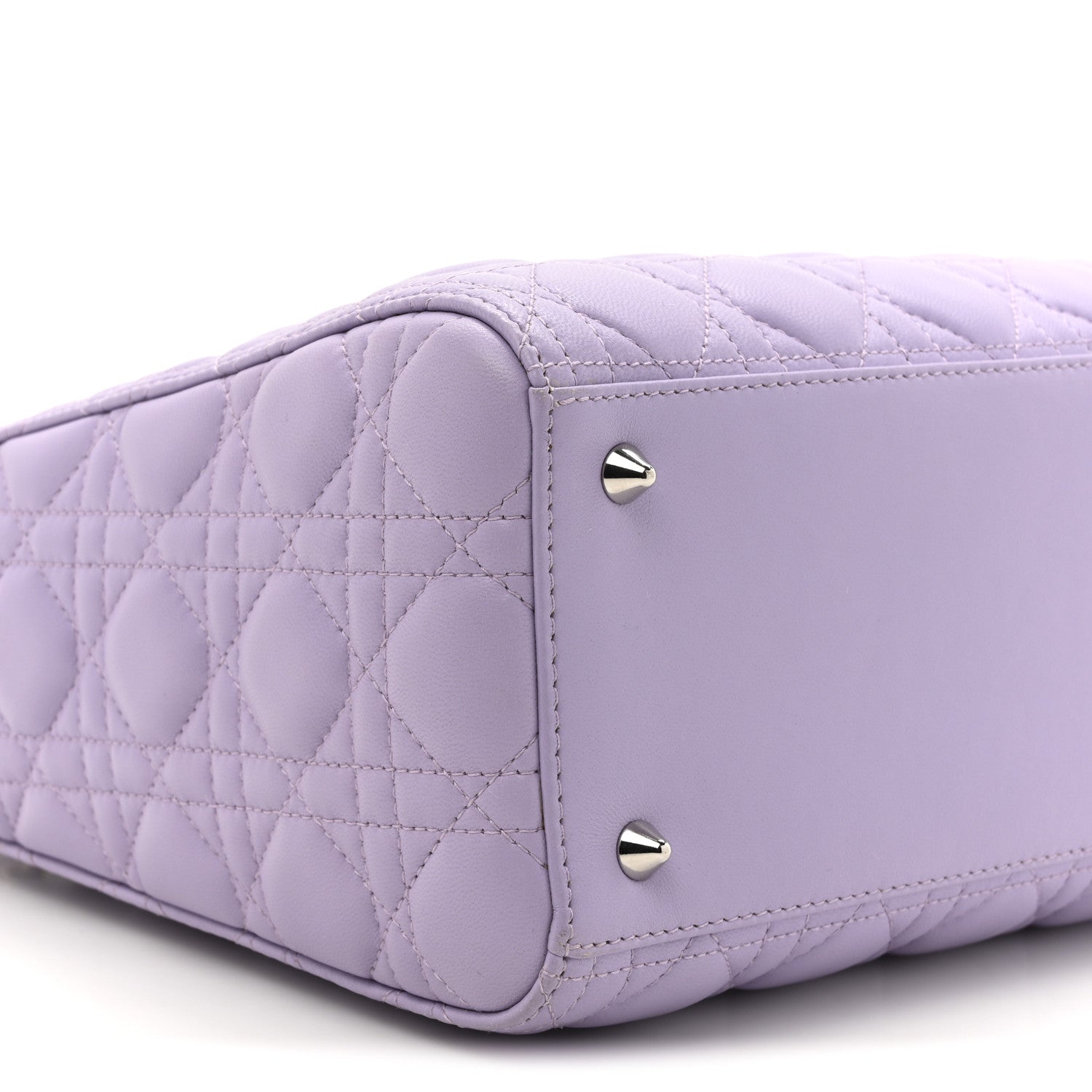 Christian Dior Lambskin Cannage Medium Lady Dior Purple 9 of 12