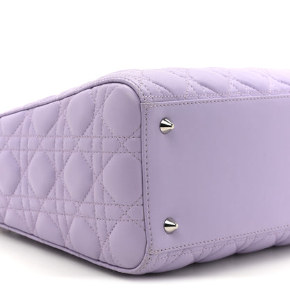 Christian Dior Lambskin Cannage Medium Lady Dior Purple 9 of 12
