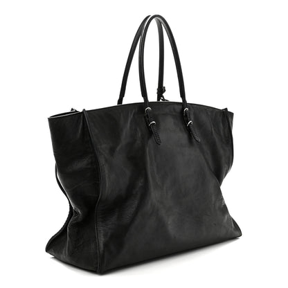 Balenciaga Supple Calfskin Papier A4 Zip Around Tote Black 4 of 14