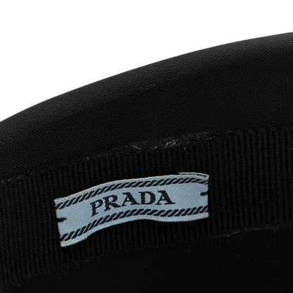 Prada Re-Nylon Metal Triangle Logo Headband Black 5 of 7