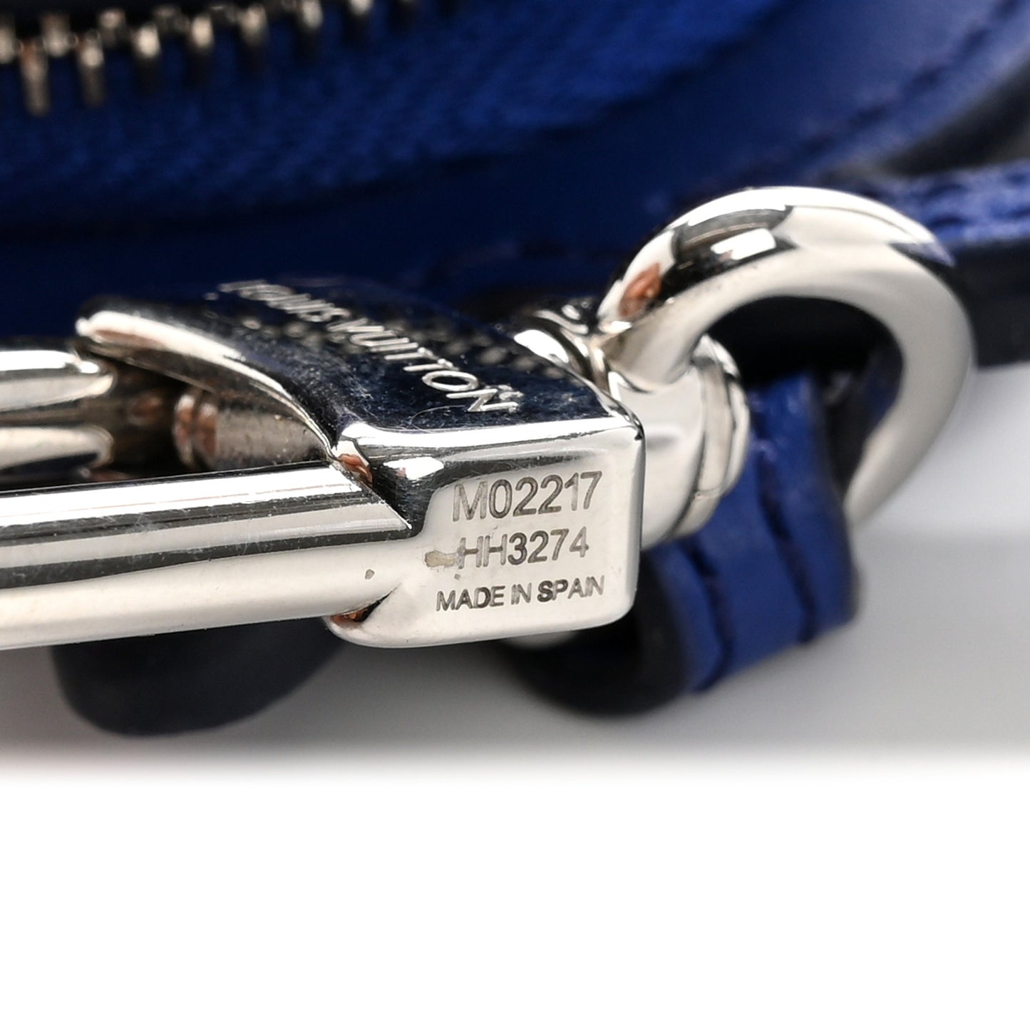 Monogram Crab Bag Charm Blue