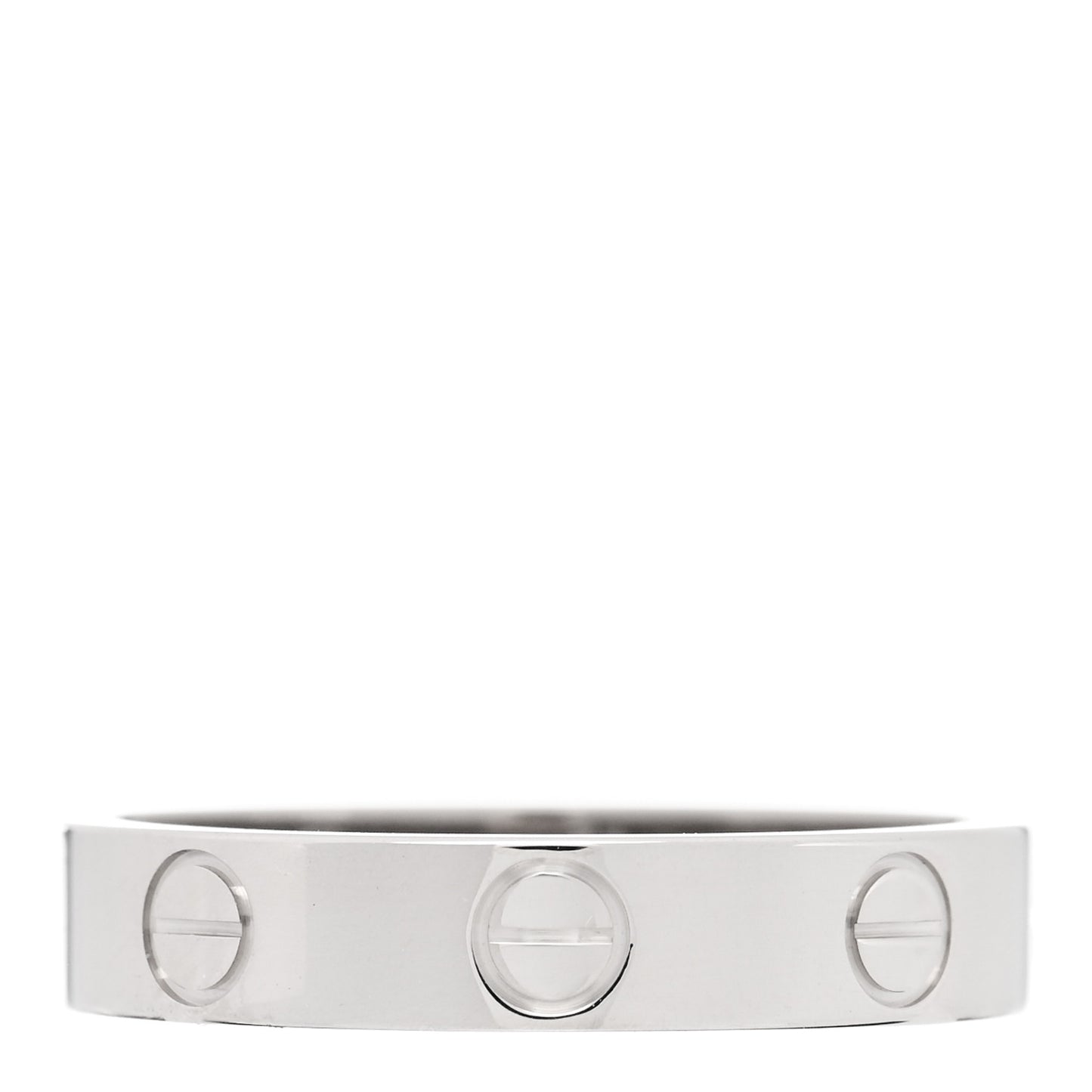 18K White Gold 3.5mm LOVE Wedding Band Ring 51 5.75