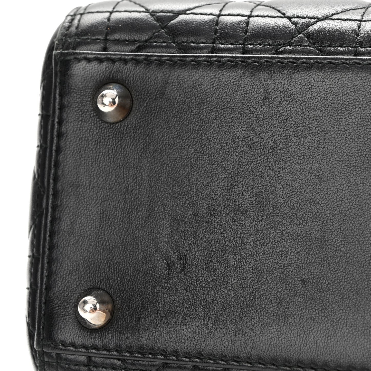Lambskin Cannage Large Lady Dior Black