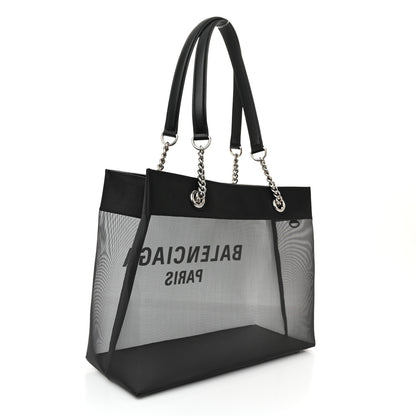 Balenciaga Mesh Medium Duty Free Tote Black 4 of 10