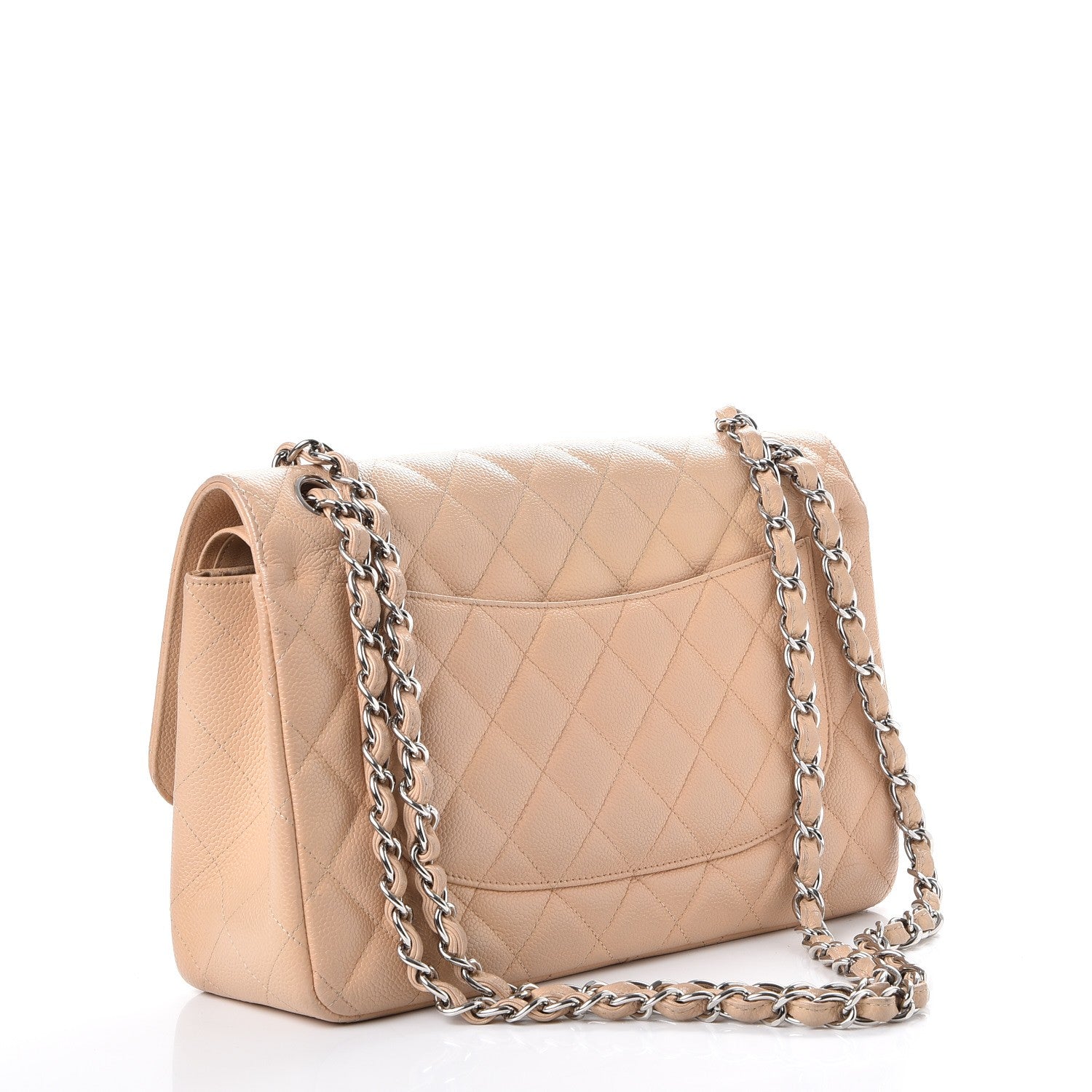 Chanel Caviar Quilted Jumbo Double Flap Beige Clair 3 of 13