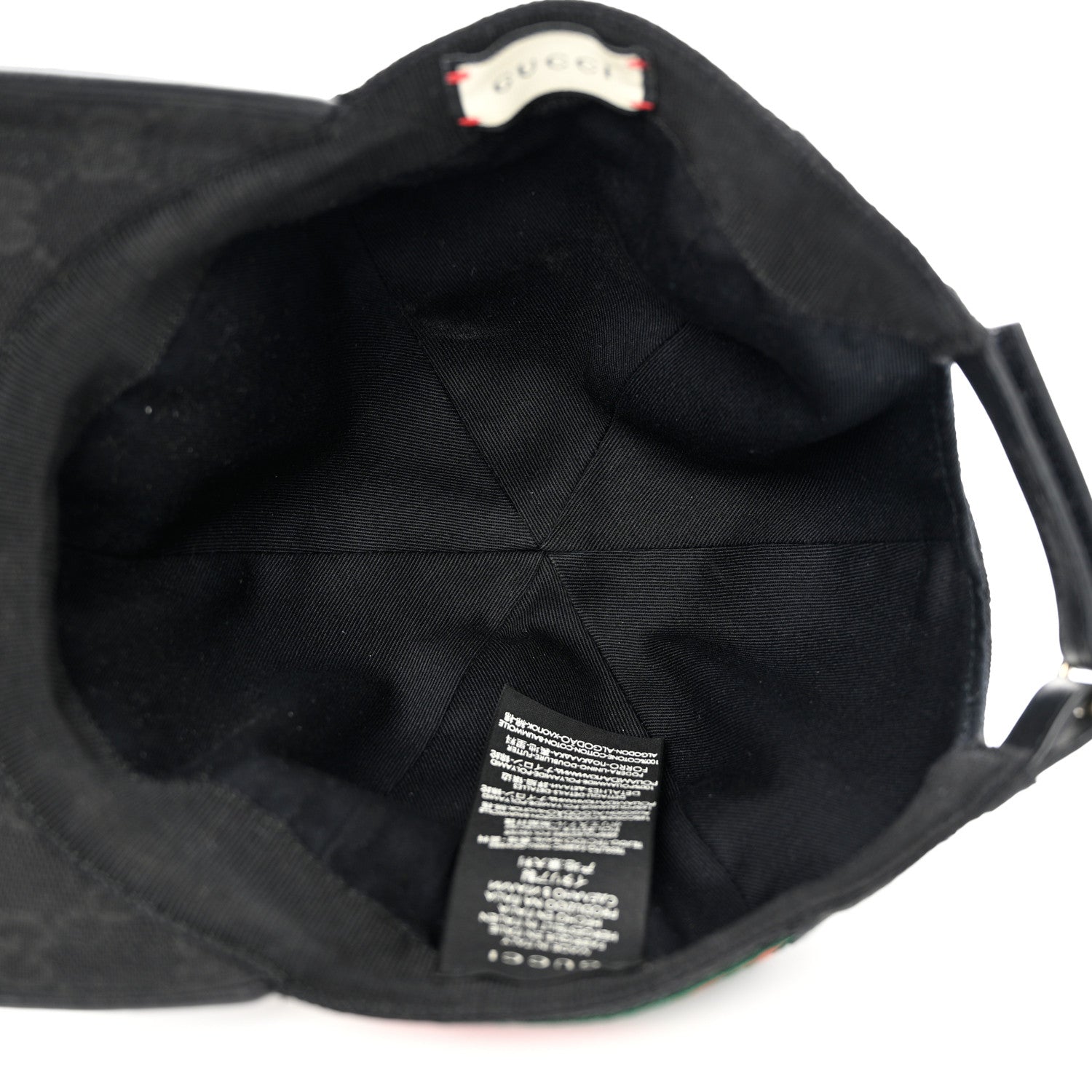 Gucci Monogram Web Baseball Hat L Black 7 of 8