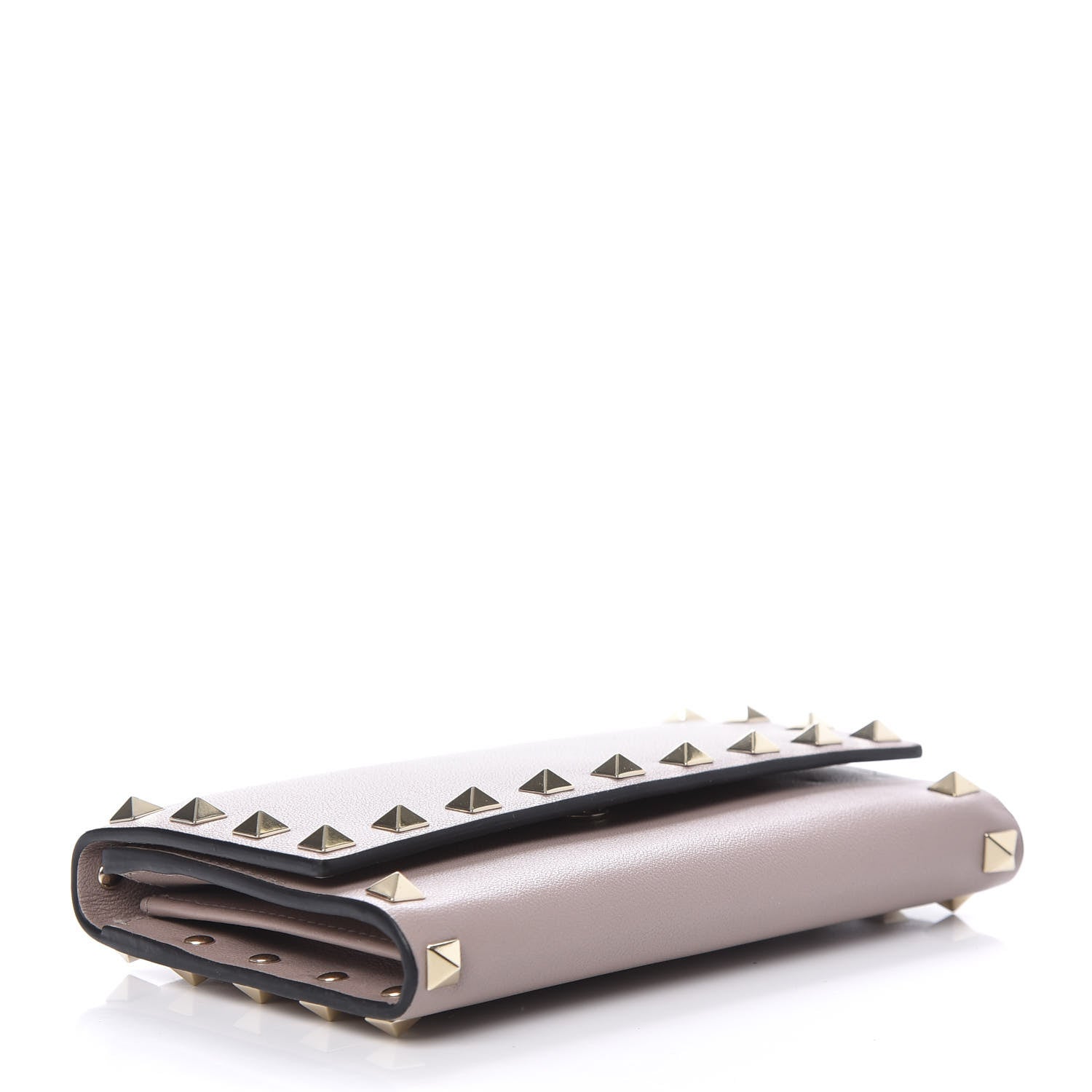 Valentino Garavani Vitello Rockstud Medium Wallet Poudre 4 of 7
