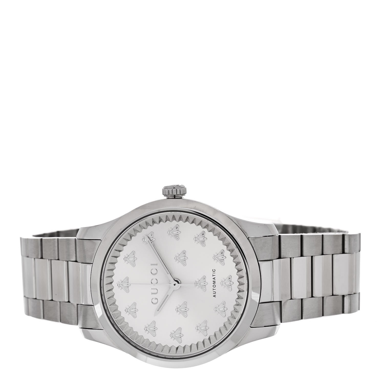 Gucci Stainless Steel 38mm G-Timeless Bee Automatic Watch 2 of 4