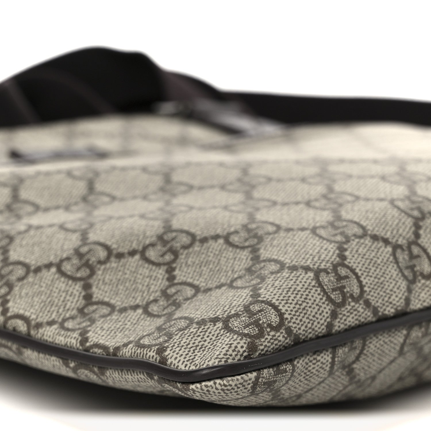 Gucci GG Plus Monogram Medium Flat Messenger Bag Dark Brown 9 of 10