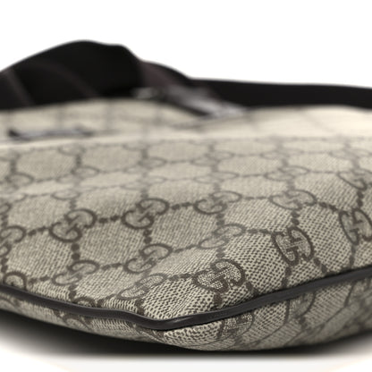Gucci GG Plus Monogram Medium Flat Messenger Bag Dark Brown 9 of 10