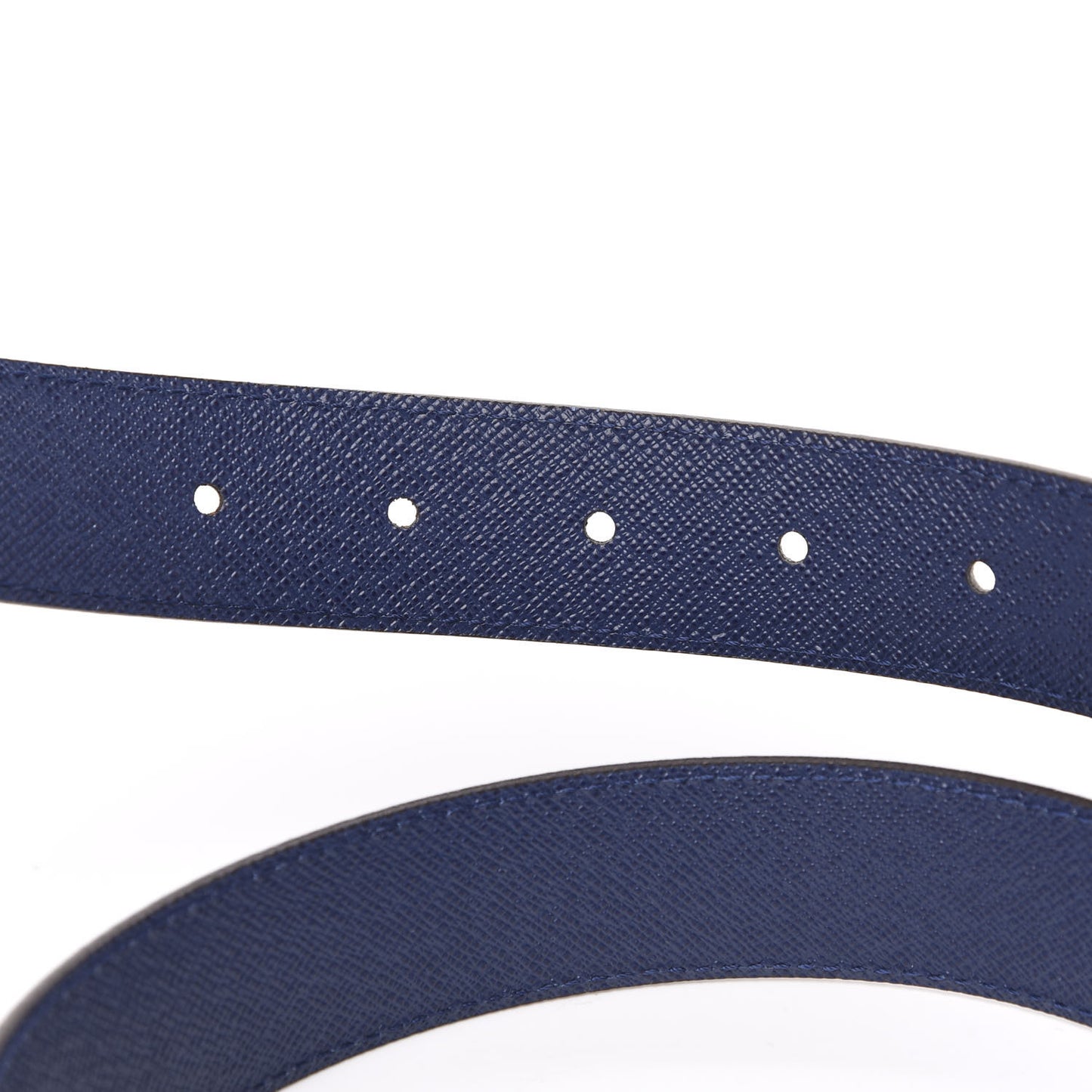 Calfskin Rainbow Monogram 30mm LV Initiales Reversible Belt 80 32 Blue