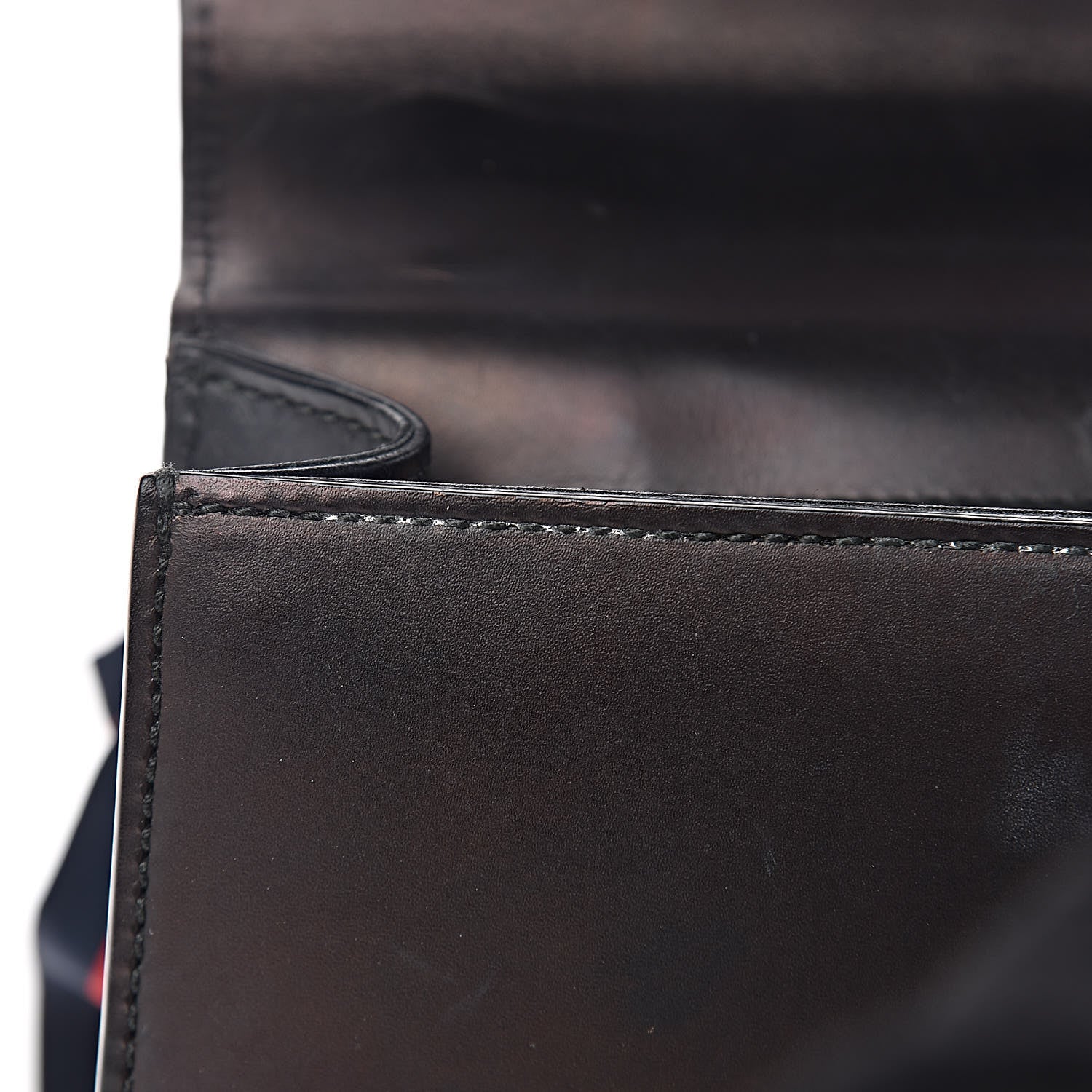 Gucci Calfskin Mini Sylvie Chain Shoulder Bag Black 11 of 26