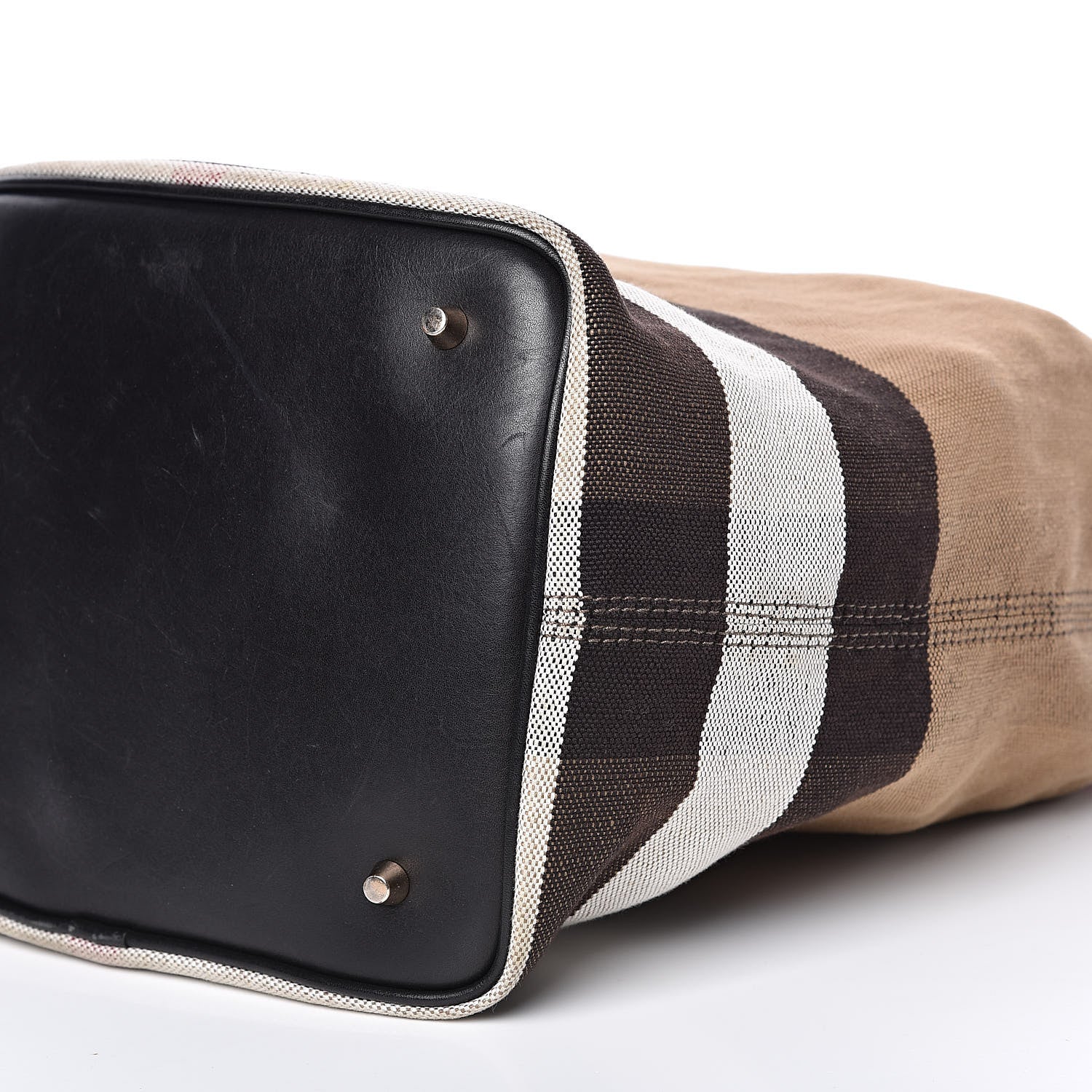 Burberry Canvas Mega Check Medium Ashby Hobo Black 8 of 15