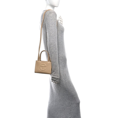 Telfar Vegan Leather Small Shopping Bag Cream 2 of 10