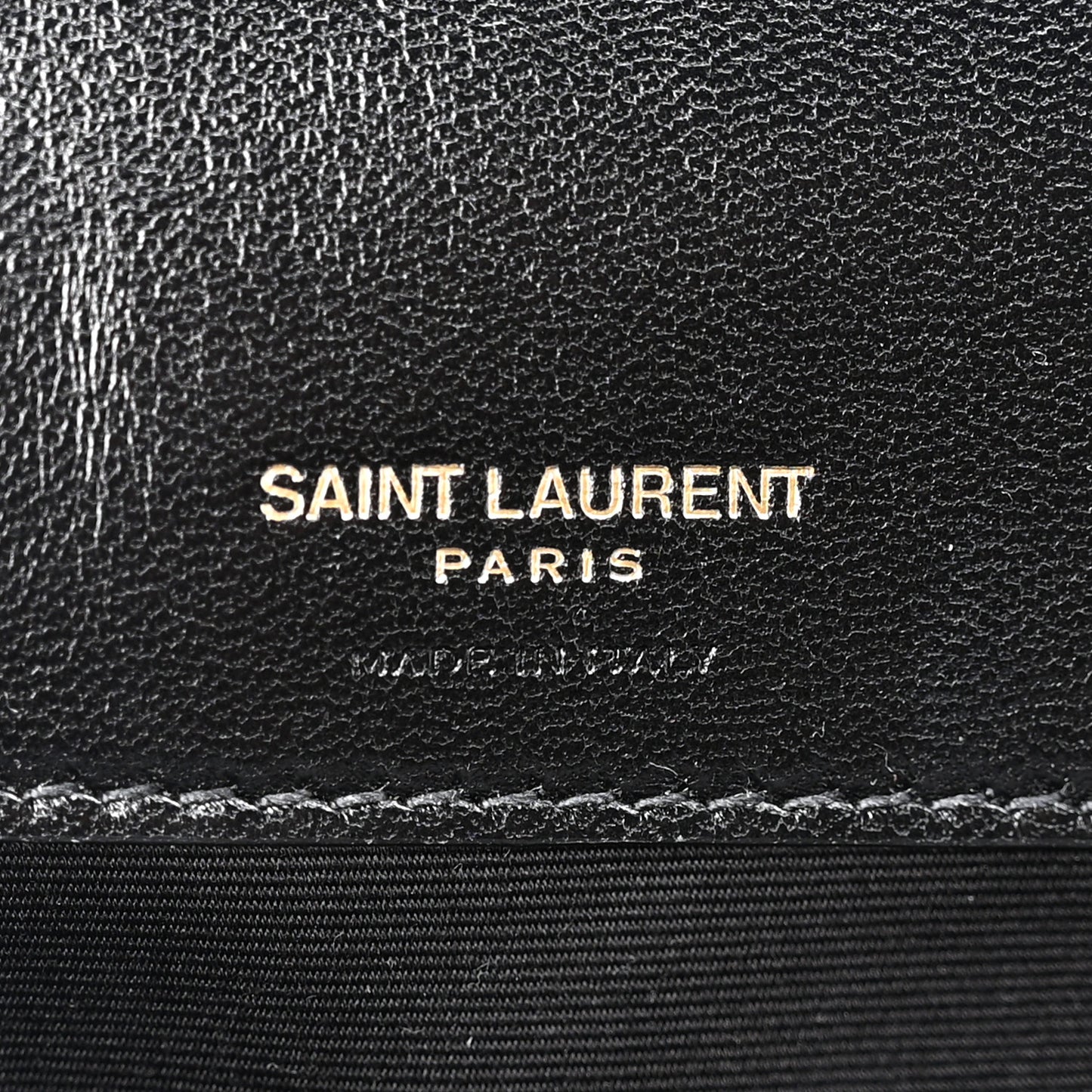 Lambskin Chevron Quilted Large Loulou Black