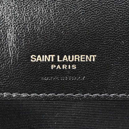 Saint Laurent Lambskin Chevron Quilted Large Loulou Black 7 of 11