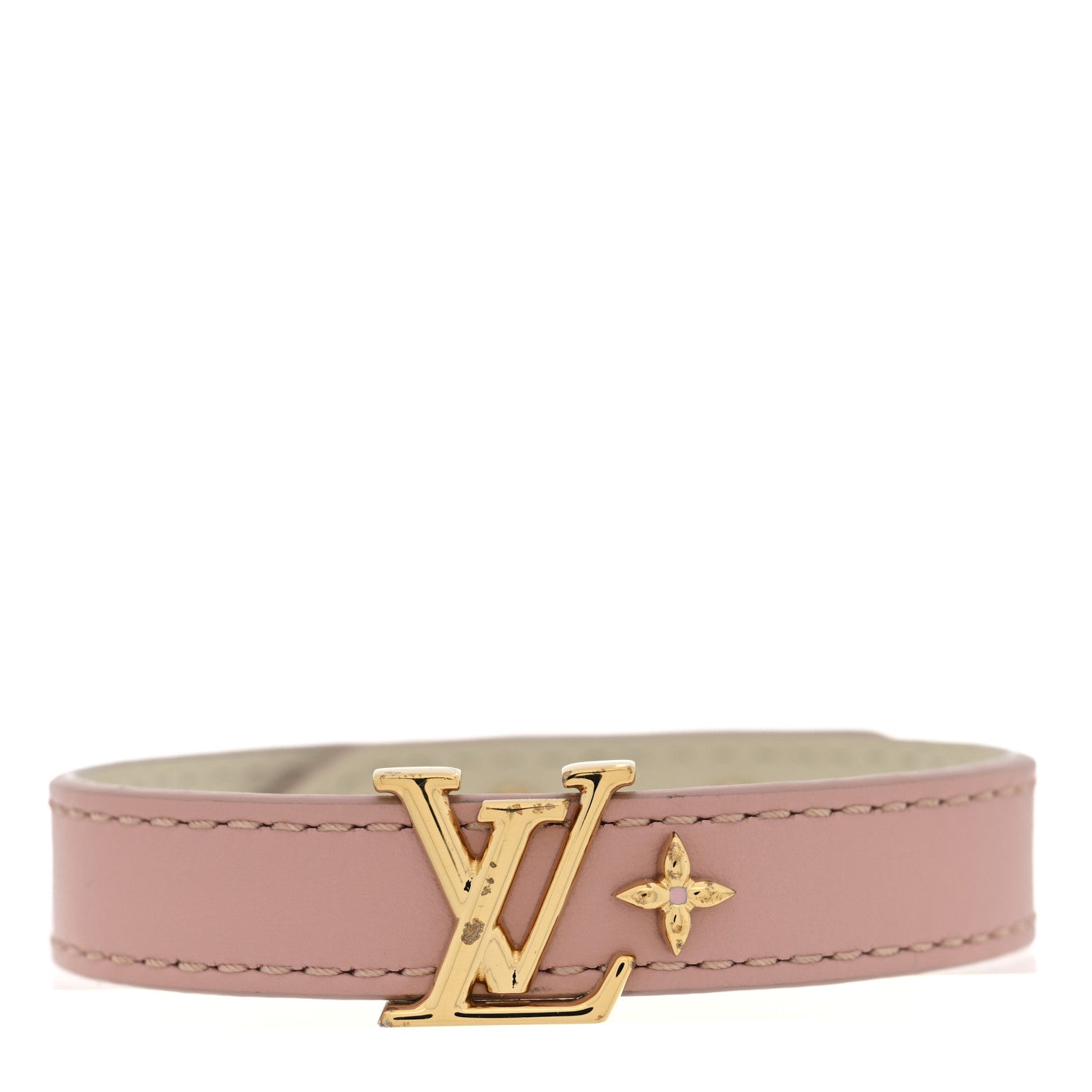 Louis Vuitton Calfskin Iconic Bracelet 17 Rose Poudre 1 of 6