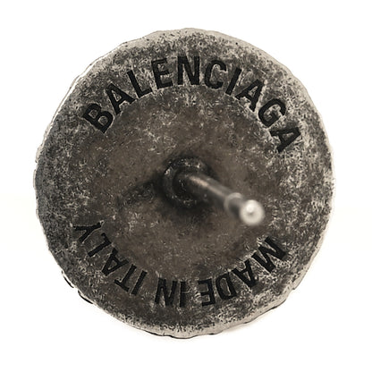 Balenciaga Cagole Set of 3 Mismatched Earrings Antique Silver 4 of 4