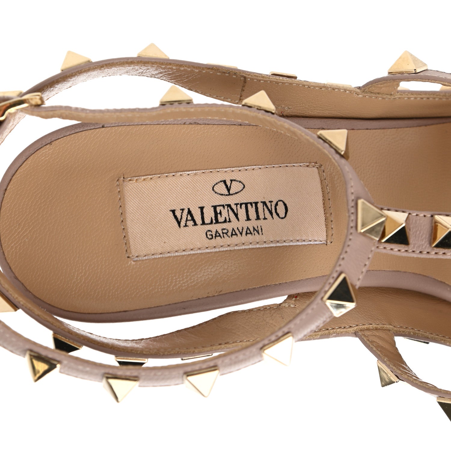 Valentino Garavani Patent Nappa Rockstud Ankle Strap 100mm Pumps 35.5 Deep Orange Poudre 9 of 9