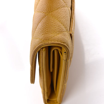 Chanel Iridescent Caviar Quilted Large Flap Wallet Yellow 12 of 18