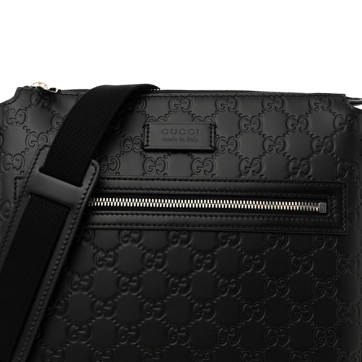 Guccissima Signature Small Messenger Bag Black