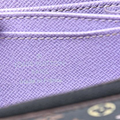 Louis Vuitton Monogram Multicolor Zippy Coin Purse Black Violet 5 of 11