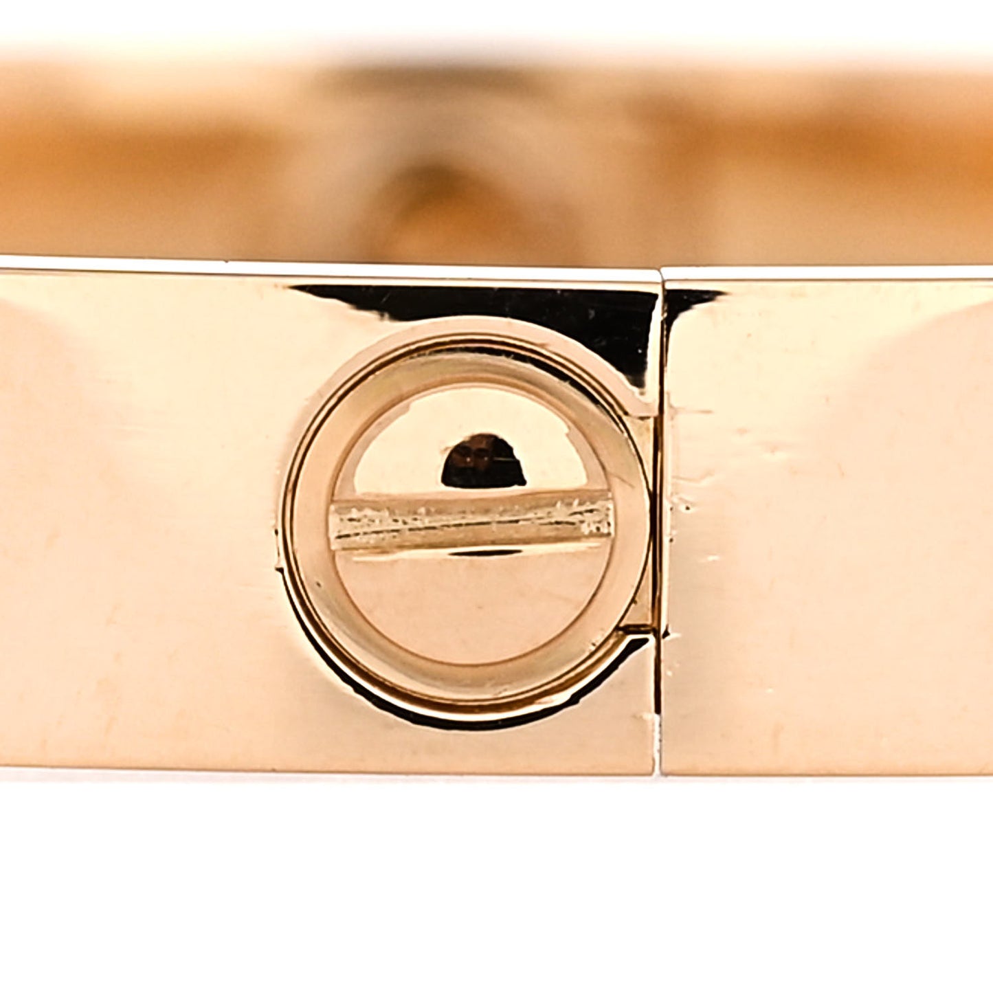 18K Yellow Gold 4 Diamond LOVE Bracelet 17