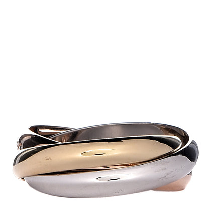 Cartier 18K Pink Yellow White Gold Classic Trinity Ring 57 8 3 of 5