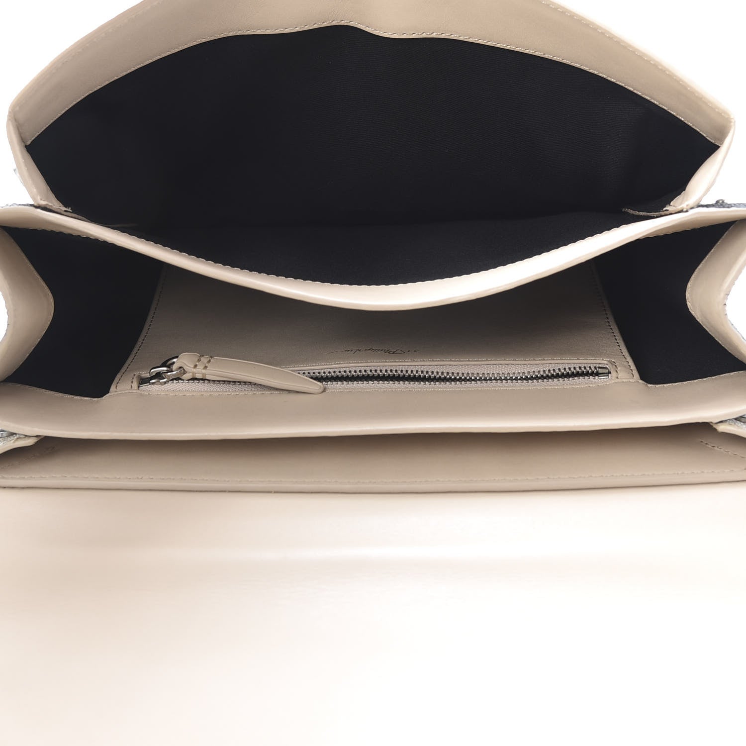 3.1 Phillip Lim 3.1 Textured Calfskin Soleil East West Shoulder Bag Nougat 5 of 13