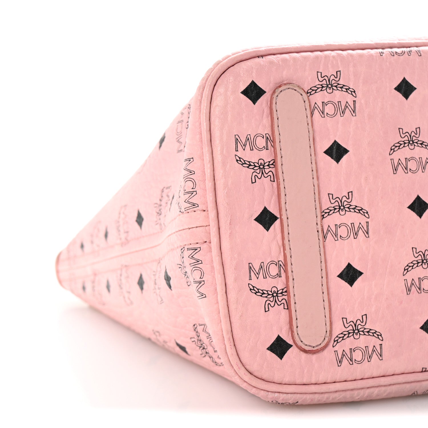 MCM Visetos Medium Liz Reversible Shopper Tote Soft Pink 9 of 10